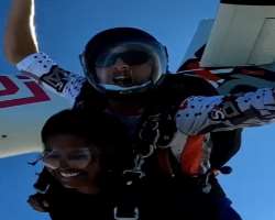 She loves adventures like sky-diving and never misses the opportunity.